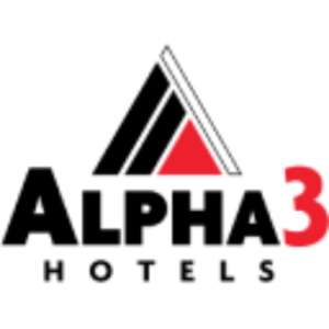 a black background with red letters and a red triangle